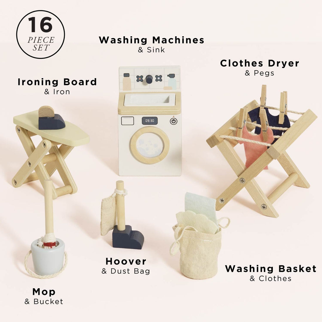 Wooden Dolls House Laundry Room