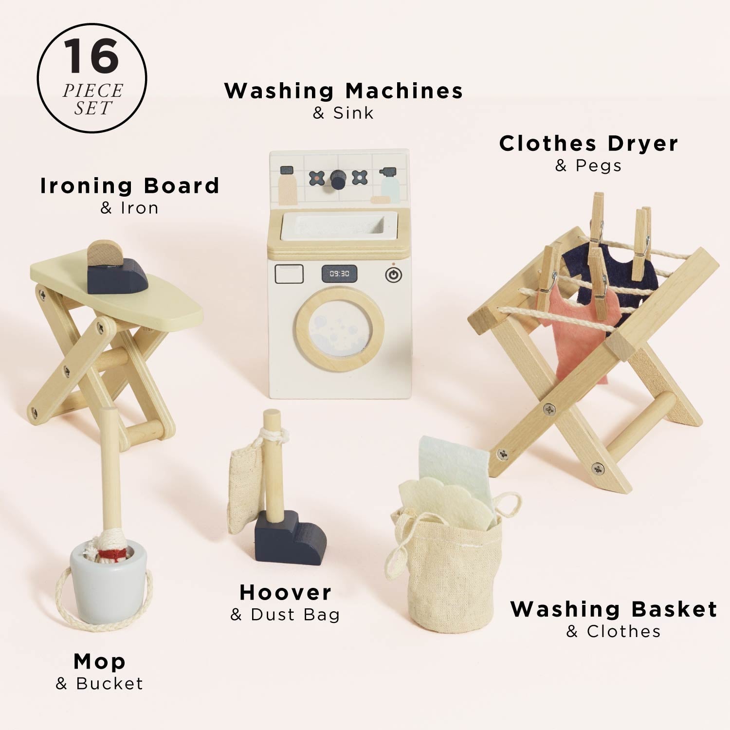 Wooden Dolls House Laundry Room