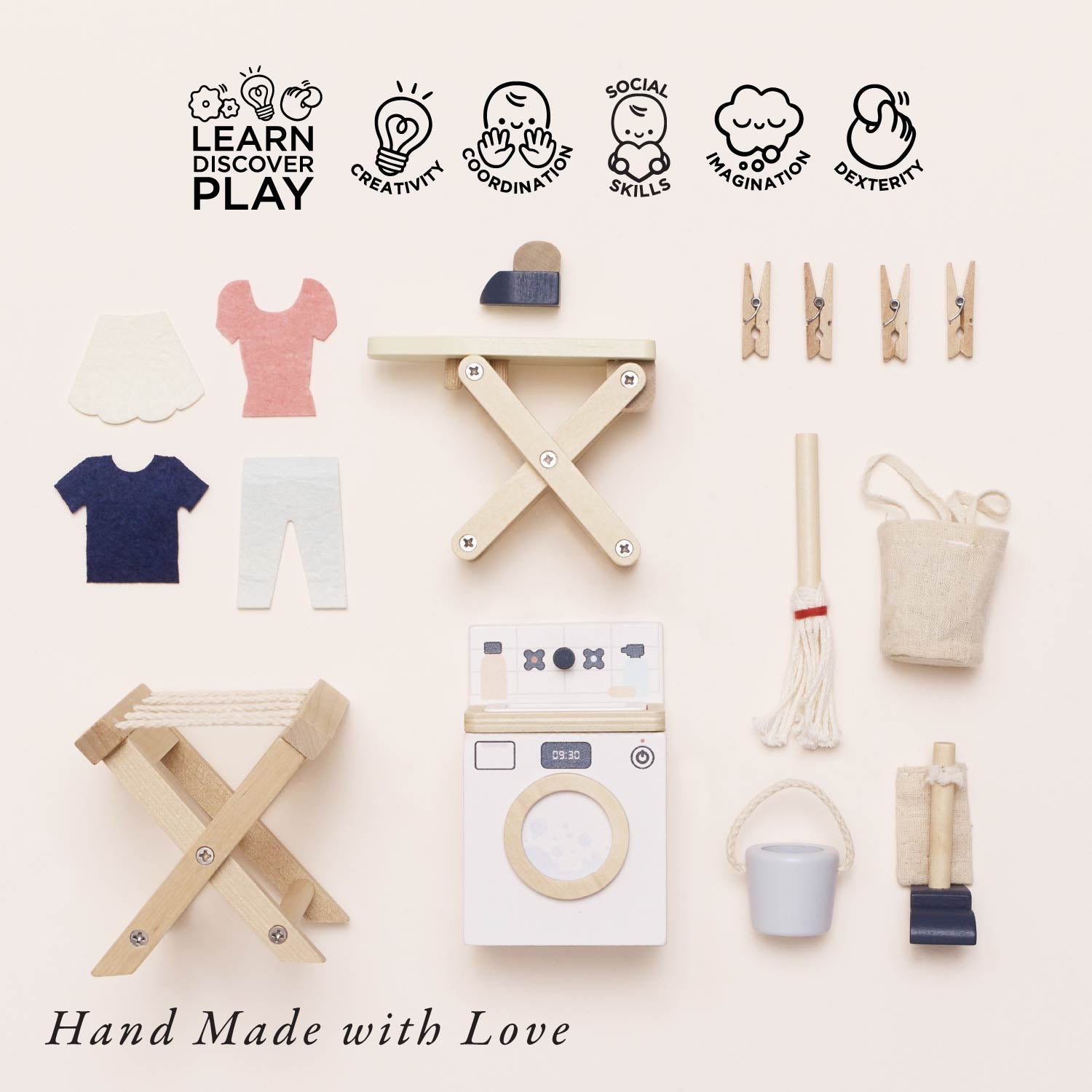 Wooden Dolls House Laundry Room