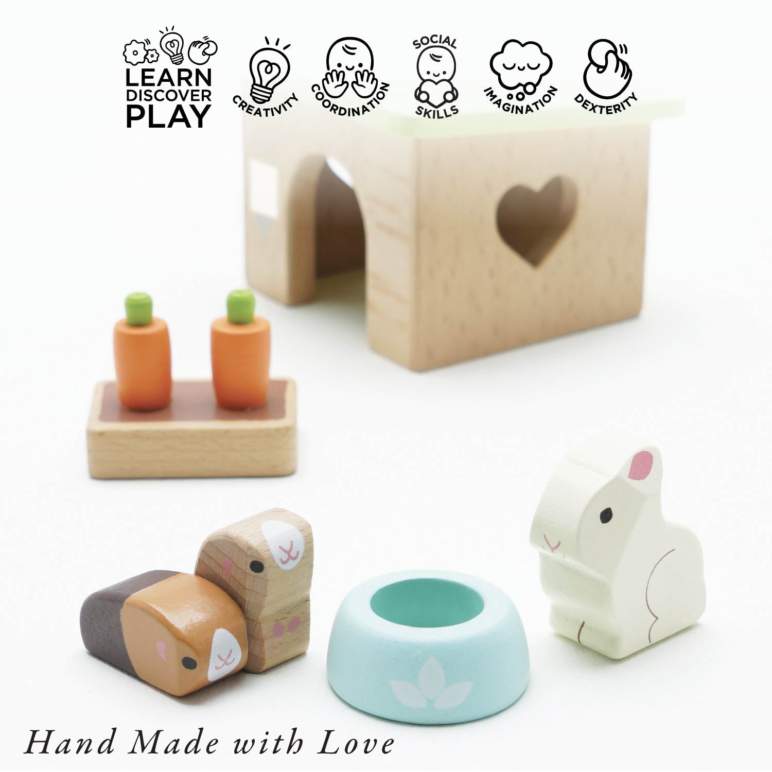 Bunny & Guinea Pet Animal Set