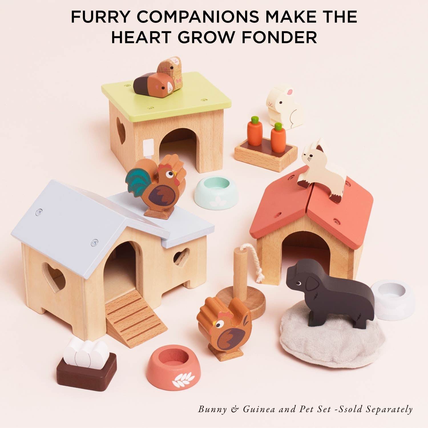 Bunny & Guinea Pet Animal Set