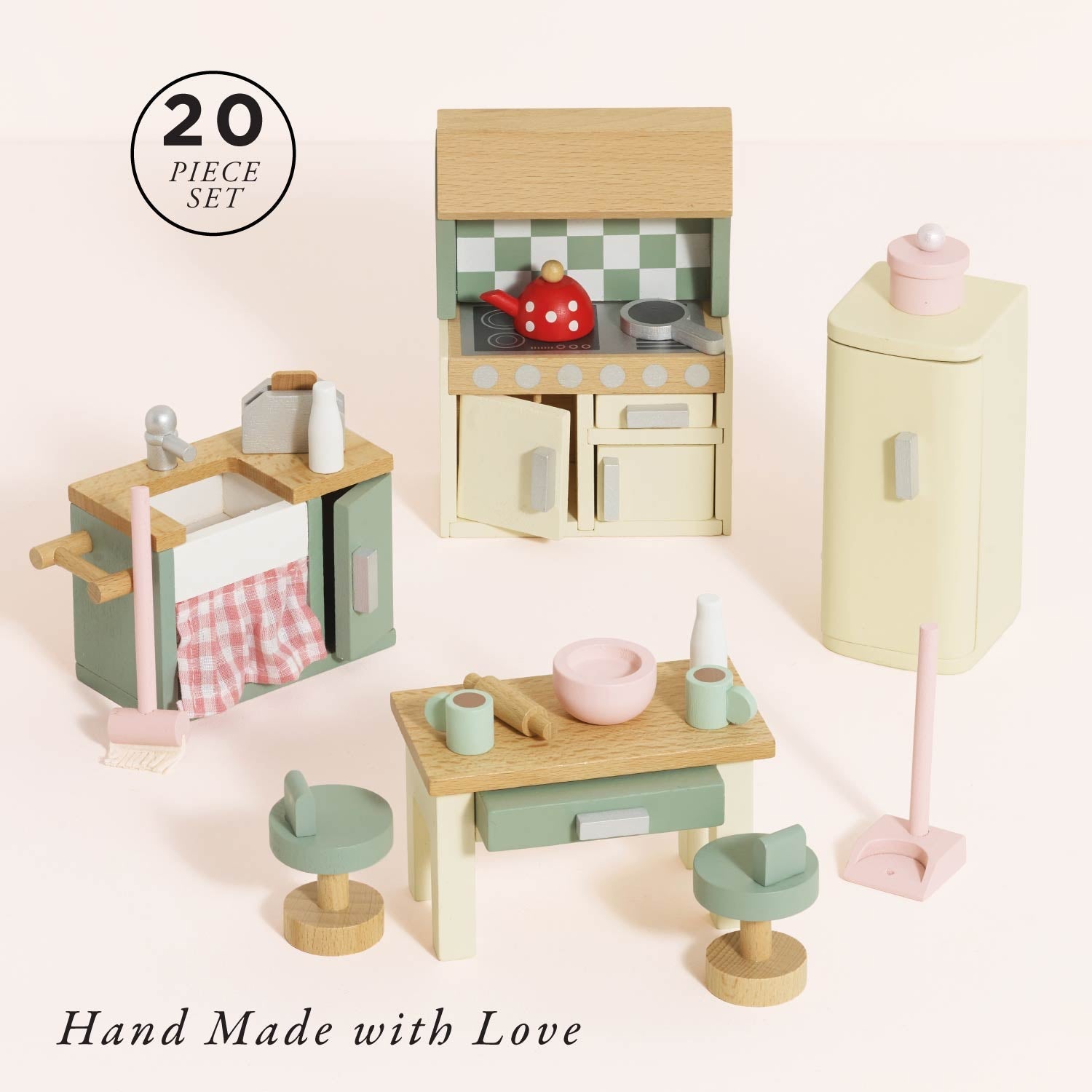Wooden Dolls house Kitchen Furniture