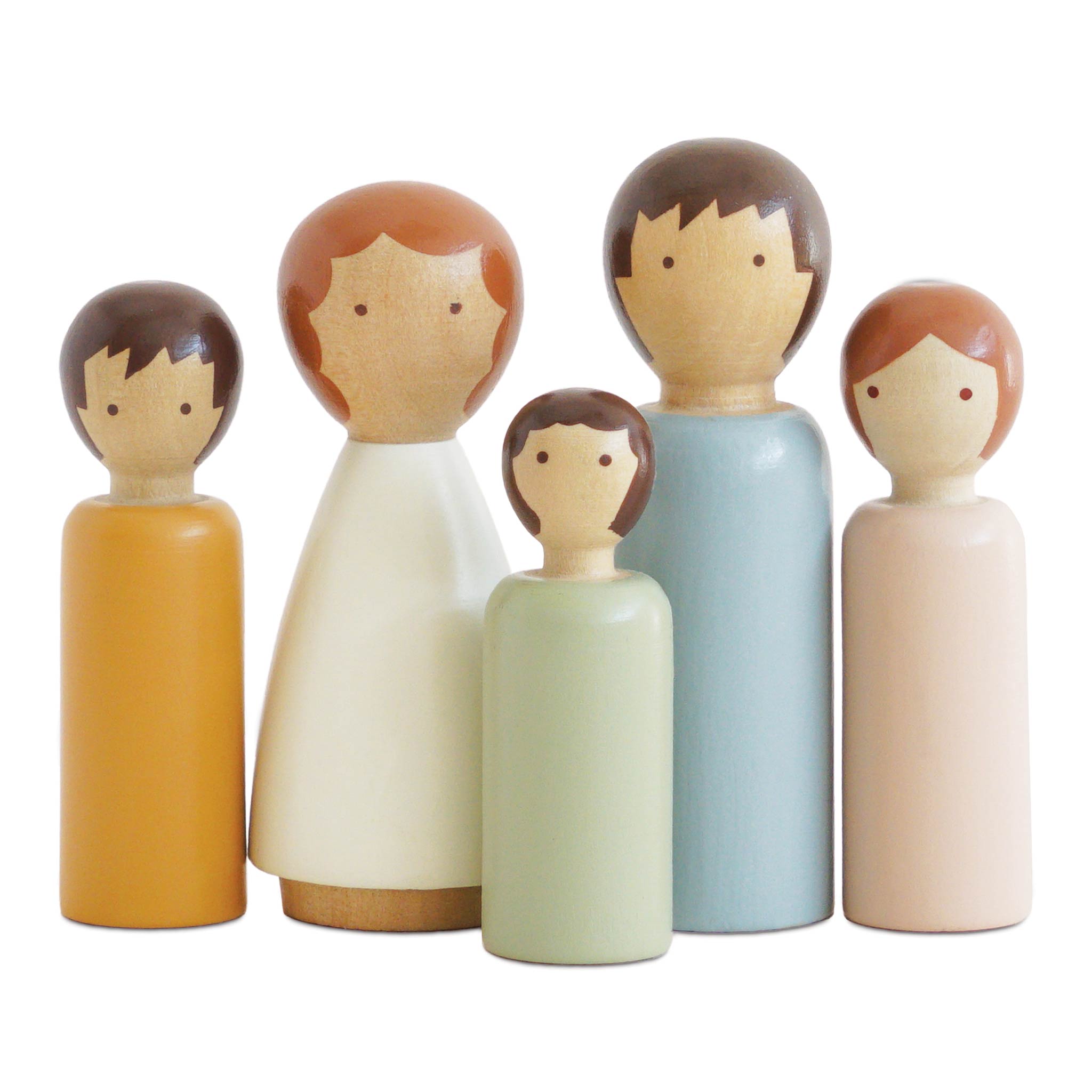 Dubois Wooden Family Dolls