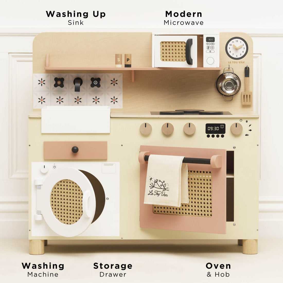 Rattan Kitchen Play Set
