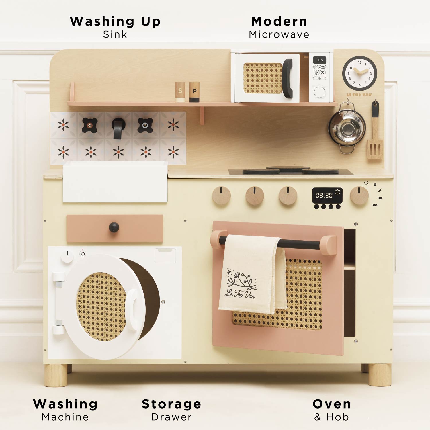 Rattan Kitchen Play Set