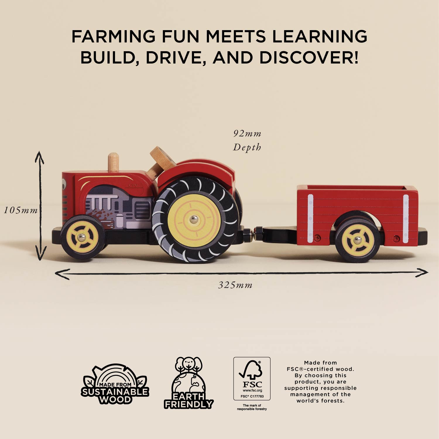 Farmyard Tractor & Trailer